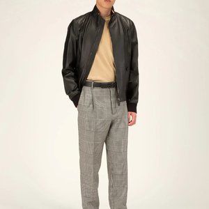 Brand New with Tags Bally Napa Leather Bomber Jacket European Size 54